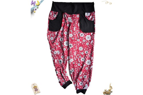 Juice Joggers in Honeysuckle Flowers French Terry
